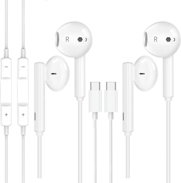 2 Pack Earbuds Headphones Earphones Wired [MFI Certified] US...