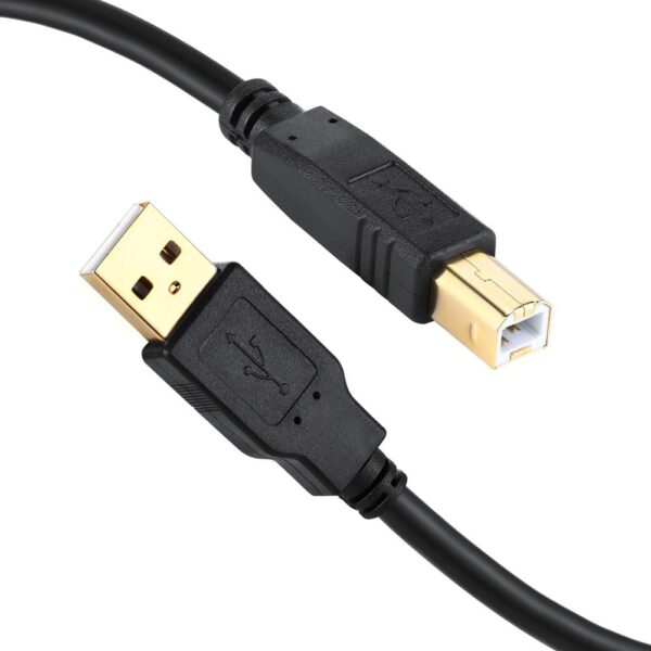 51FSWaPhUiL._SL1001_.jpg USB 2.0 Printer Cable 30 FT USB Type A Male to B Male Printe...