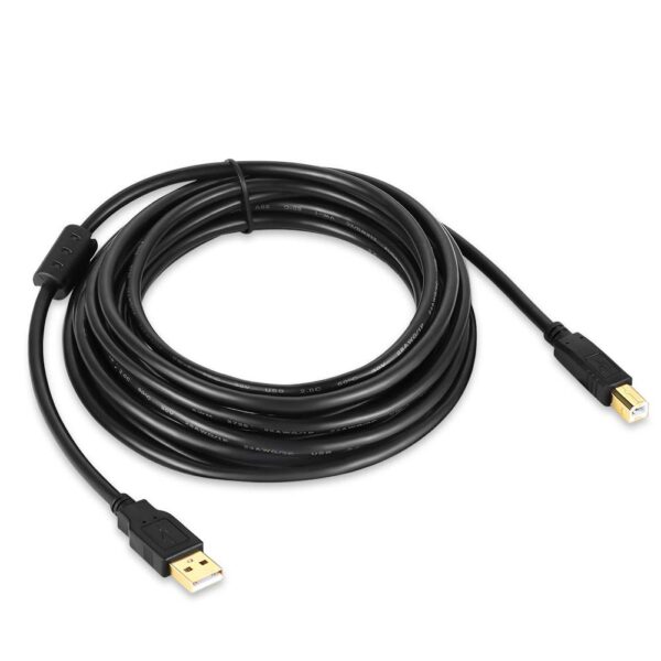 51FoBwgfexL._SL1001_.jpg USB 2.0 Printer Cable 30 FT USB Type A Male to B Male Printe...