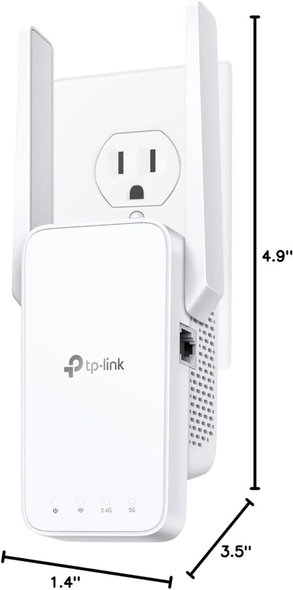 51G2sVazksL._AC_SL1500_.jpg TP-Link AC1200 WiFi Extender, 2024 Wirecutter Best WiFi Exte...