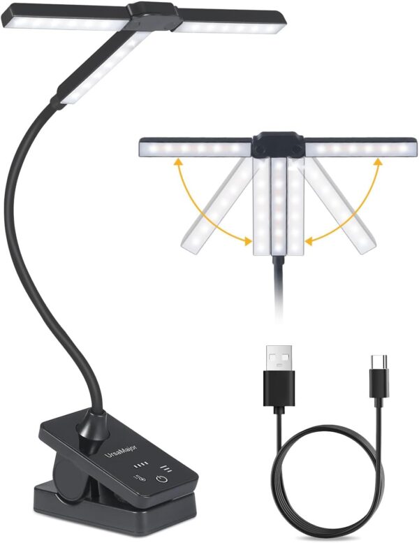 UrsaMajor 51 Led Music Stand Light, Folding Rechargeable Cli... UrsaMajor 51 Led Music Stand Light, Folding Rechargeable Cli...