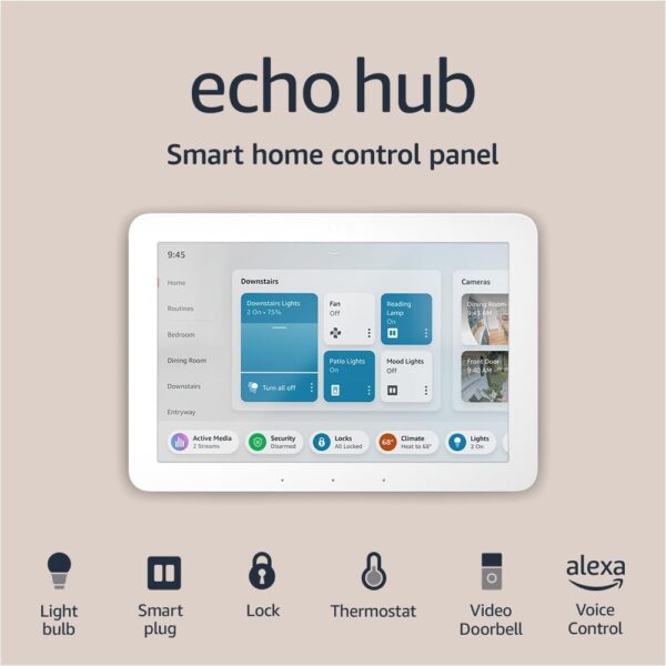Amazon Echo Hub | 8” smart home control panel with Amazon Echo Hub | 8” smart home control panel with Alexa | C...