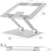 51piggFb-FL._AC_SL1500_.jpg Amazon Basics Ergonomic and Foldable Laptop Stand for Desk, ...