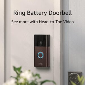 Ring Battery Doorbell, Head-to-Toe Video, Live View with Two... Ring Battery Doorbell, Head-to-Toe Video, Live View with Two...