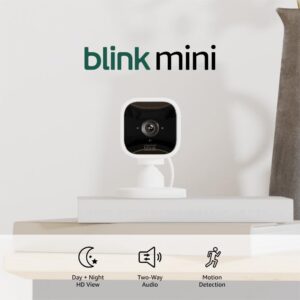 Blink Mini - Compact indoor plug-in smart security camera, 1... Blink Mini - Compact indoor plug-in smart security camera, 1...