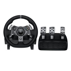 Logitech G920 Driving Force Racing Wheel and Floor Pedals, R... Logitech G920 Driving Force Racing Wheel and Floor Pedals, R...