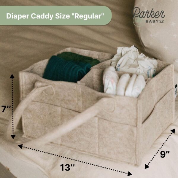 Parker Baby Diaper Caddy - Nursery Storage Bin and Car Organ...