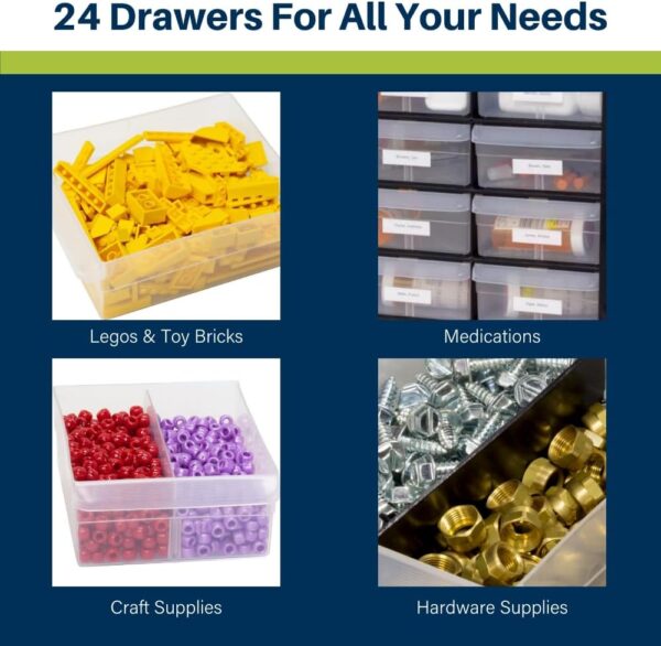 611vZK1ExML._AC_SL1000_.jpg Akro-Mils 24-Drawer Plastic Drawer Storage Cabinet for Garag...