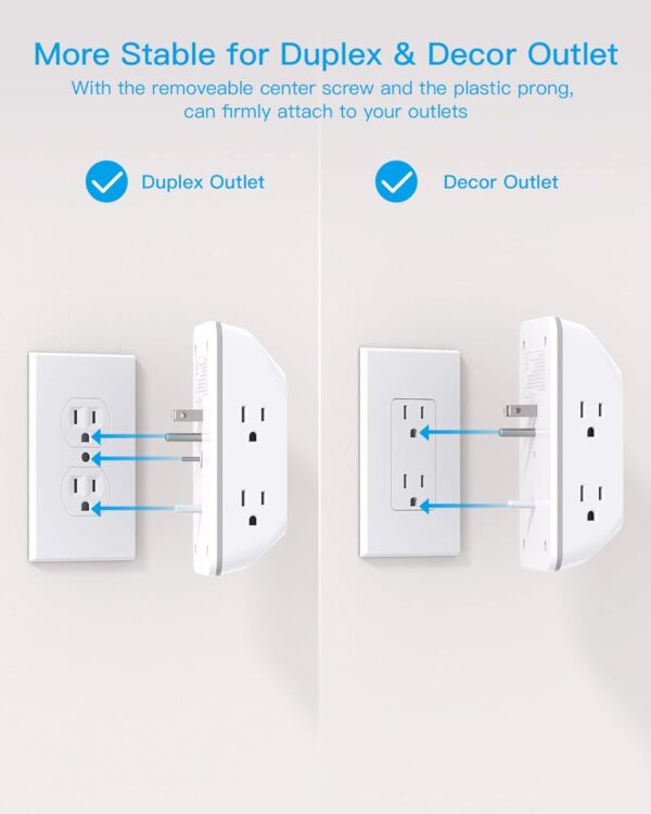 612dvmuo0mL._AC_SL1500_.jpg Outlet Extender with Night Light, Multi Plug Outlet, USB Wal...
