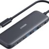 Anker USB C Hub, 5-in-1 USBC to HDMI Splitter with Anker USB C Hub, 5-in-1 USBC to HDMI Splitter with 4K Displa...