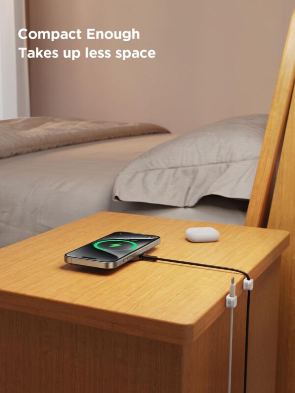 6 Pack Magnetic Cable Clips [Cable Smooth Adjustable] Cord H...