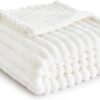 Bedsure White Throw Blanket for Couch - GentleSoft Cozy Soft... Bedsure White Throw Blanket for Couch - GentleSoft Cozy Soft...