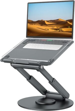 tounee Telescopic Laptop Stand for Desk with 360° Swivel Bas... tounee Telescopic Laptop Stand for Desk with 360° Swivel Bas...