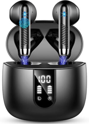 Wireless Earbuds, Bluetooth Headphones V5.4 Stereo Bass Ear ... Wireless Earbuds, Bluetooth Headphones V5.4 Stereo Bass Ear ...