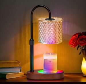 Candle Warmer Lamp with 8 Colors LED Changing and Timer Candle Warmer Lamp with 8 Colors LED Changing and Timer Dimm...