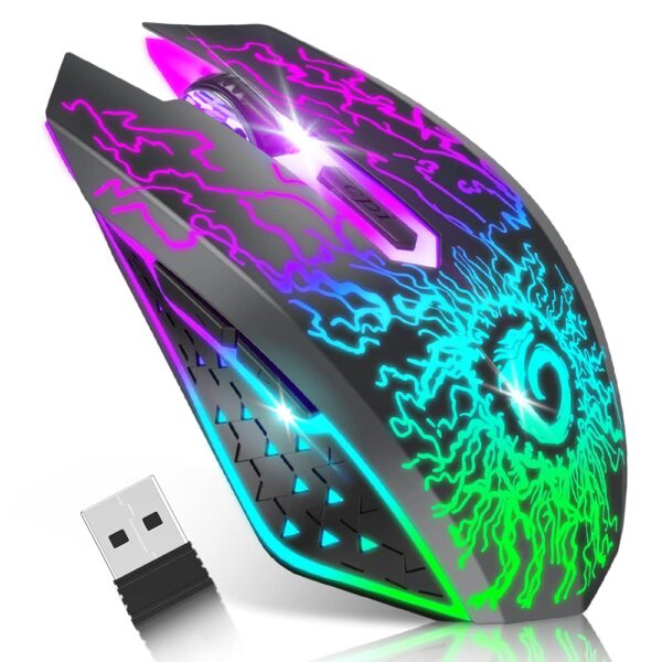 VersionTECH. Wireless Gaming Mouse, Rechargeable Computer Mo... VersionTECH. Wireless Gaming Mouse, Rechargeable Computer Mo...
