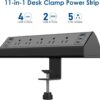 61QEzx3DJKL._AC_SL1500_.jpg Desk Clamp Power Strip USB C,40W Total Fast Charging Station...