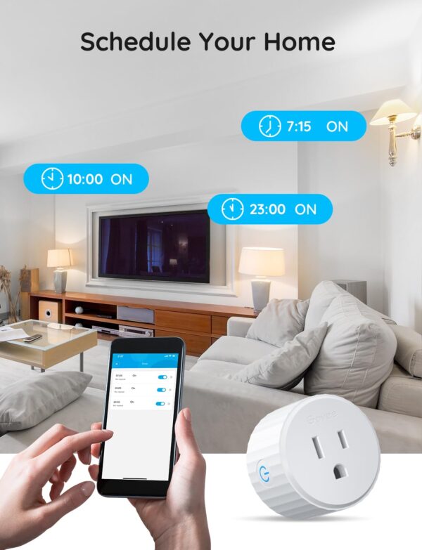61SmAlBAv8L._SL1500_.jpg Govee Smart Plug, WiFi Plugs Work with Alexa & Google Assist...