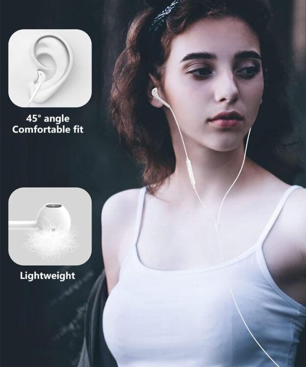 61VKQHPVvCL._SL1200_.jpg 1Pack Wired Earphones for iPhone Earbuds with Lightning Conn...