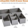 61XLpFNBouL._AC_SL1000_.jpg Amazon Basics Cloth Drawer Storage Organizer Boxes for Socks...