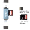 Vanja SD Card Reader, USB C/USB 3.0 Micro SD Card Adapter, M...