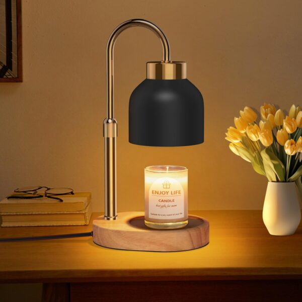 Candle Warmer Lamp with Dimmer Adjustable Height, 2/4/8H Tim... Candle Warmer Lamp with Dimmer Adjustable Height, 2/4/8H Tim...