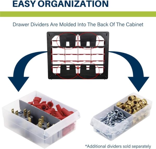 Akro-Mils 44-Drawer Plastic Drawer Storage Cabinet for Garag...