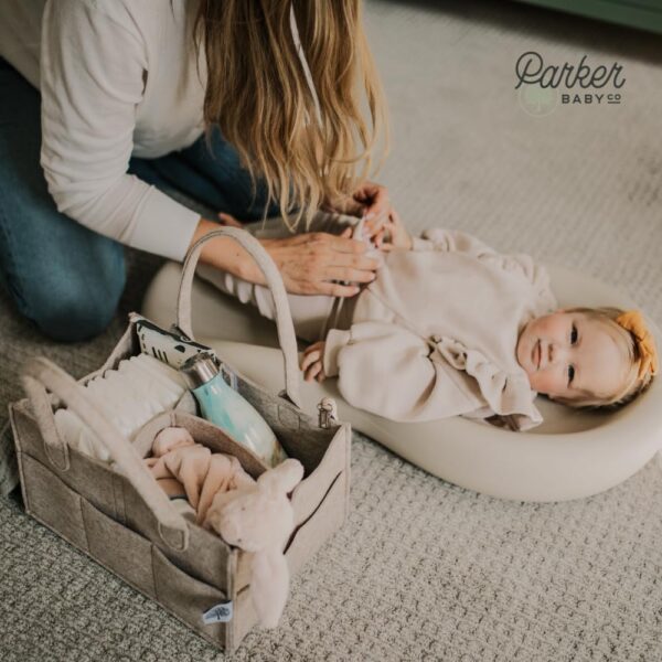 Parker Baby Diaper Caddy - Nursery Storage Bin and Car Organ...