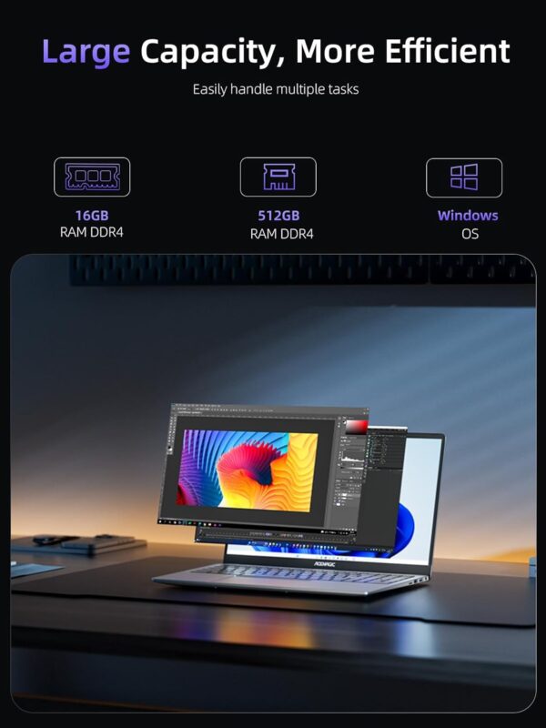 61dEroGVOdL._AC_SL1500_.jpg ACEMAGIC 2025 Laptop, Laptop Computer with Intel Quad-Core P...