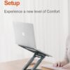 61dGXtB7EL._AC_SL1500_.jpg tounee Telescopic Laptop Stand for Desk with 360° Swivel Bas...