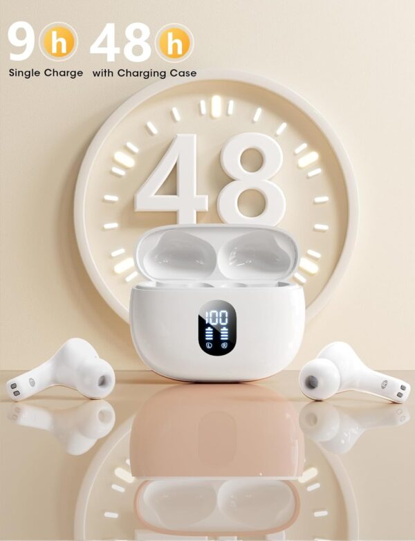 61dzQXHDygL._AC_SL1500_.jpg Wireless Earbuds, 2025 Ear Buds with Big Bass Stereo Sound, ...