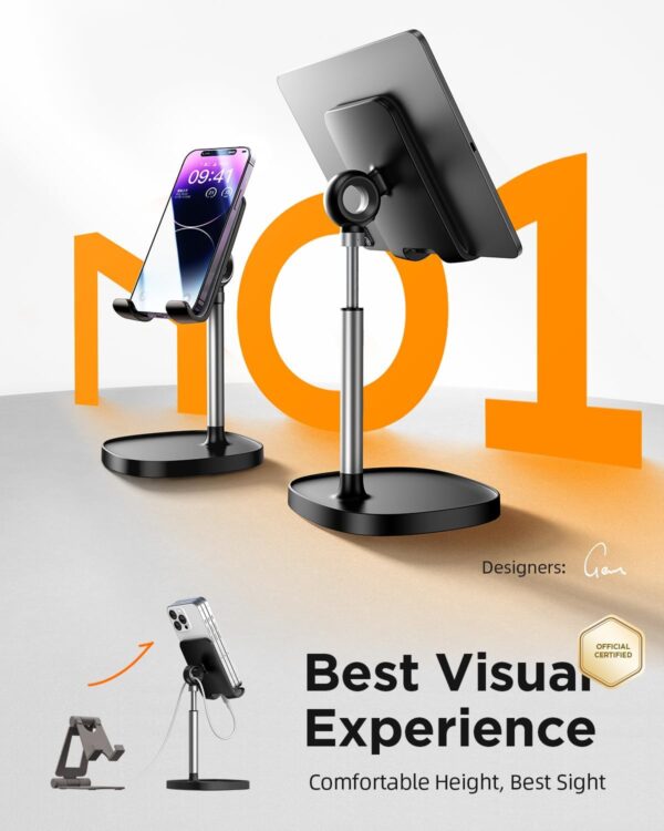 61k6cQnj0aL._AC_SL1500_.jpg LISEN Cell Phone Stand Adjustable for iPhone Phone Holder fo...