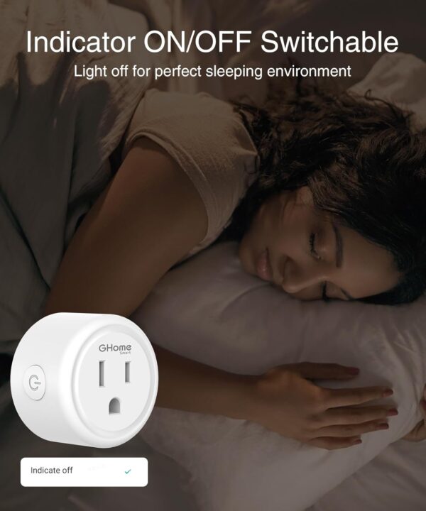 61kLQVo3BnL._SL1500_.jpg GHome Smart Plug,WiFi Smart Plugs Compatible with Alexa and ...