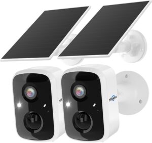 Hiseeu Solar Security Cameras Wireless Outdoor 2 Pack, Batte... Hiseeu Solar Security Cameras Wireless Outdoor 2 Pack, Batte...