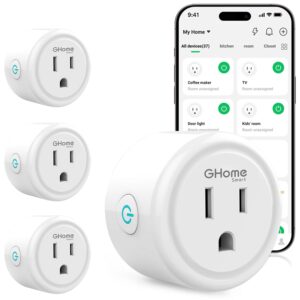 GHome Smart Plug,WiFi Smart Plugs Compatible with Alexa and ...