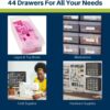 Akro-Mils 44-Drawer Plastic Drawer Storage Cabinet for Garag...