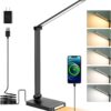 LED Desk Lamp with USB Ports,Touch Desk Lamps for Home LED Desk Lamp with USB Ports,Touch Desk Lamps for Home Offic...