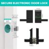 61qEw4beavL._AC_SL1500_.jpg Keyless Entry Smart Door Lock with Doorbell, 6 in 1 Biometri...