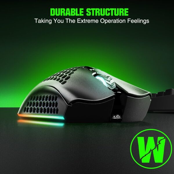 61seDypezL._AC_SL1000_.jpg KM-1 Gaming Mouse, Wireless Mouse Gaming Computer Mice USB w...