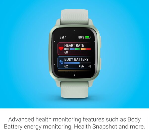 Garmin Venu® Sq 2 GPS Smartwatch, All-Day Health Monitoring,...