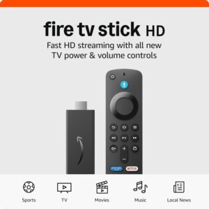 Amazon Fire TV Stick HD (newest model), free and live Amazon Fire TV Stick HD (newest model), free and live TV, Al...