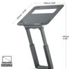 61xd2DzritL._AC_SL1500_.jpg tounee Telescopic Laptop Stand for Desk with 360° Swivel Bas...
