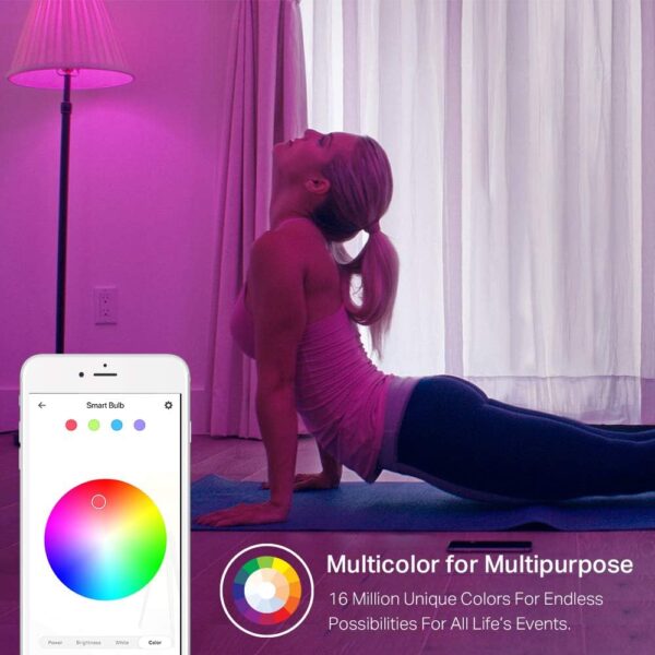 Kasa Smart Light Bulbs, Full Color Changing Dimmable Smart W...