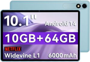 Tablet 10 Inch Android 14 Tablet, 10GB RAM 64GB ROM, Tablet 10 Inch Android 14 Tablet, 10GB RAM 64GB ROM, 1TB Exp...