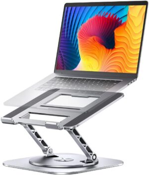 Adjustable Computer Stand with 360 Rotating Base, Ergonimic ... Adjustable Computer Stand with 360 Rotating Base, Ergonimic ...