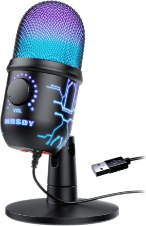 Gaming Microphone, USB Computer Microphone for PC, Mac, PS4/... Gaming Microphone, USB Computer Microphone for PC, Mac, PS4/...