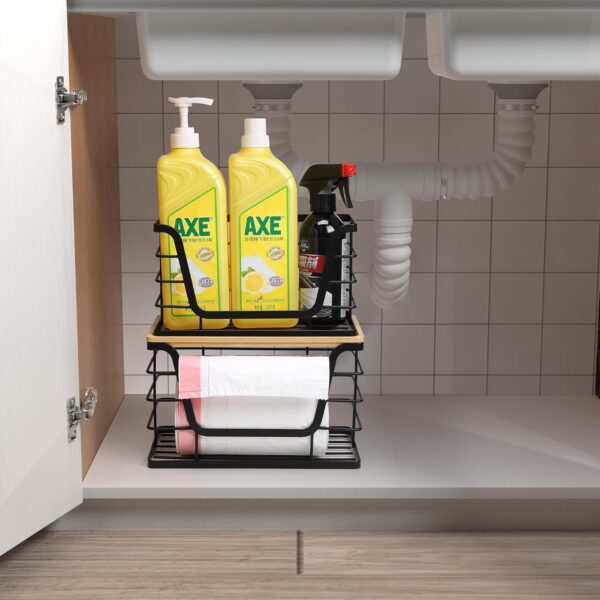 71OtegvlL._AC_SL1500_.jpg 2 Pack Storage Stackable Kitchen Laundry Organizers with Bam...