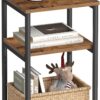 VASAGLE Side Table, Small End Table, Tall Nightstand for Liv... VASAGLE Side Table, Small End Table, Tall Nightstand for Liv...