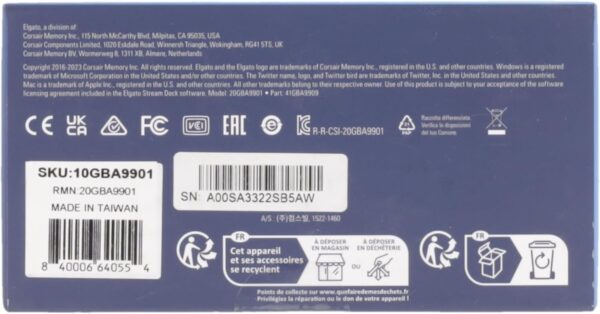 7142lKeTMzL._AC_SL1500_.jpg Elgato Stream Deck MK.2 – Studio Controller, 15 macro keys, ...