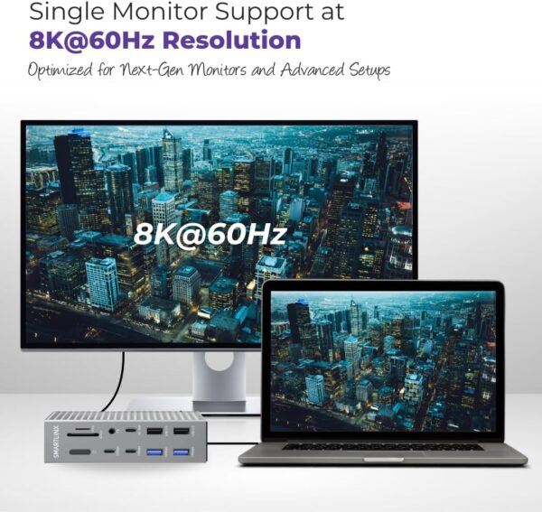 71477SqAL6L._AC_SL1080_.jpg Thunderbolt 4 Dock - Dual Monitor 21 Ports USB C Docking Sta...